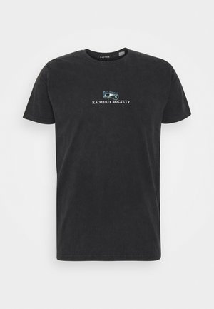 T-shirt med print - black