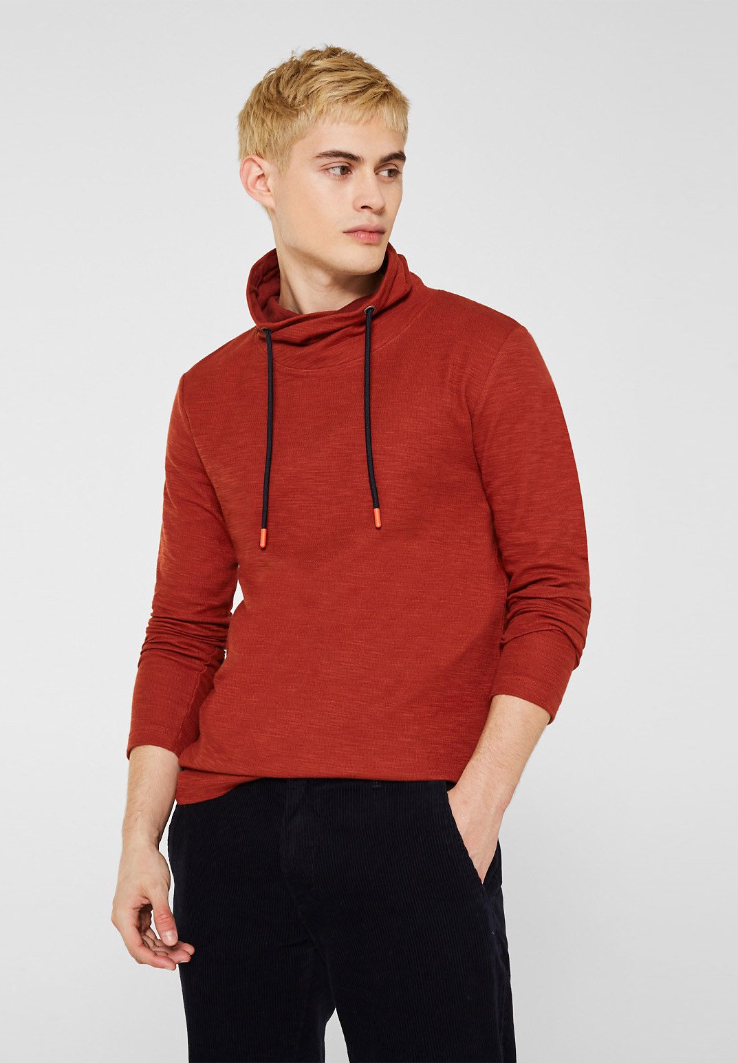 edc by Esprit MIT TUNNELKRAGEN Sweatshirt orange Esprit MIT TUNNELKRAGEN Sweatshirt greygrau Zalando.at