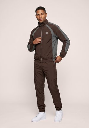 Pier One by Zalando, SET - Долнище на анцуг - dark brown/slate grey