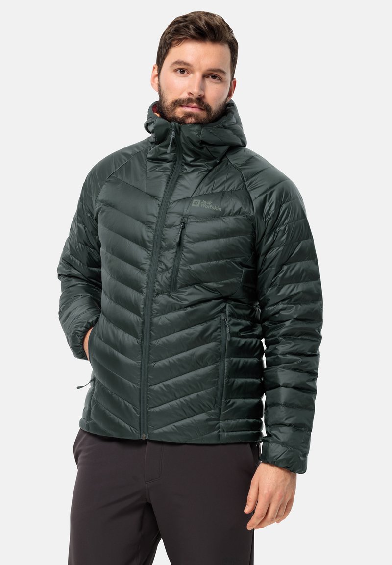 Jack Wolfskin - PASSAMANI - Daunenjacke - black olive, Vergrößern