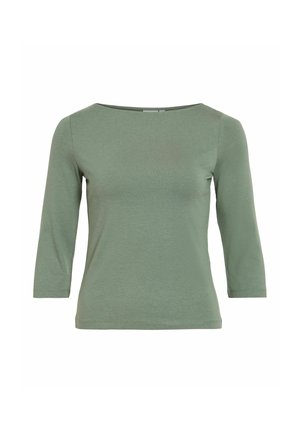 VILA, 3/4 SLEEVED TOP VIEMILIE BOATNECK - T-shirt à manches longues - laurel wreath