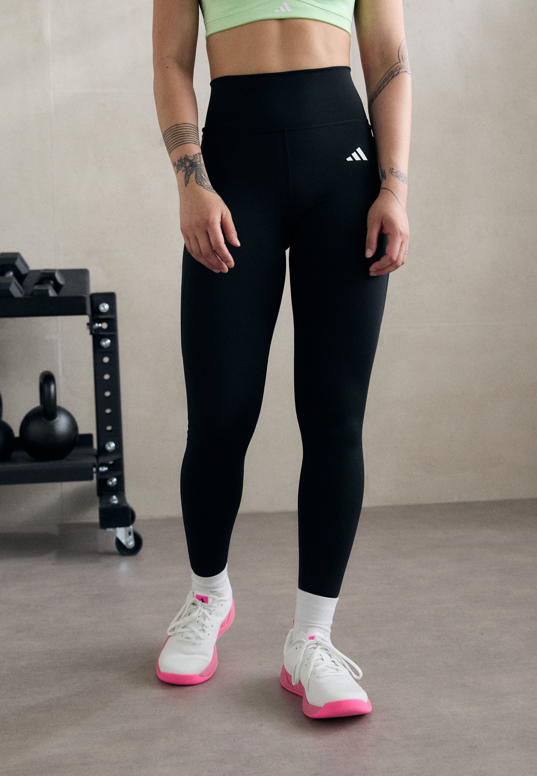 adidas gazelle silver green womens Women's adidas Mid-Rise Leggings Black GD4363