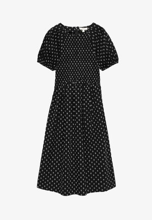 Marks & Spencer, PUFF SLEEVE MIDI - Jurk - black mix