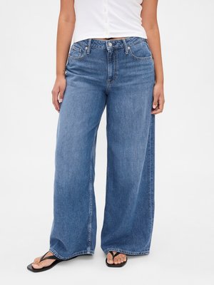 CURVY BAGGY - Pernera ancha - medium wash