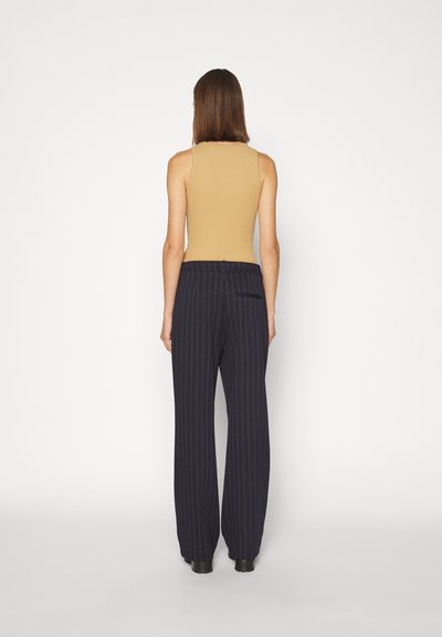 DESIGNERS REMIX ZOE PANTS - Broek - navy/white
