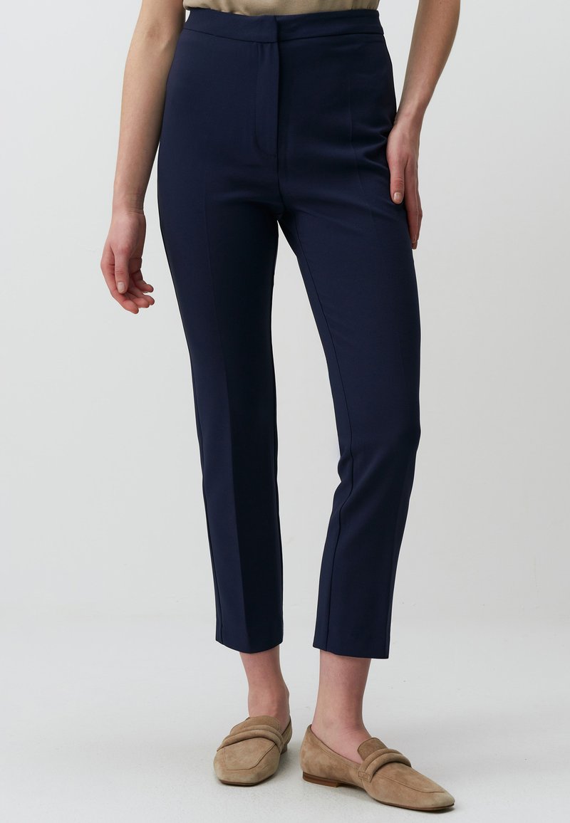 Jimmy Key SLIM FIT HIGH WAIST  - Broek - dark blue