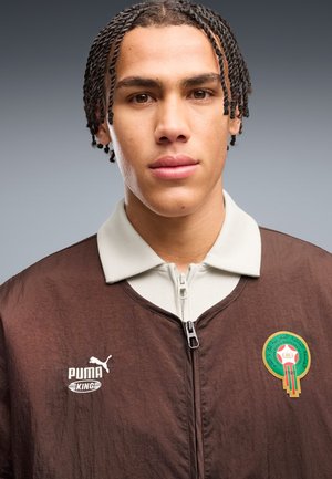 Puma, MOROCCO X SALEHE BEMBURY KING TRACK JACKET - Ένδυση εθνικής ομάδας - chocolate brown