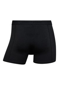 Sorte herre boxer shorts lavet af blødt stof. Har et bredt elastisk taljebånd med logo og sømme, der sikrer holdbarhed.