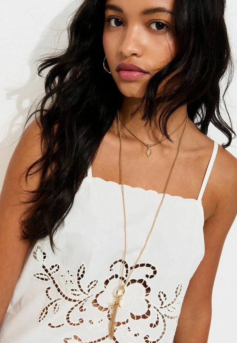 Embroidered floral cami