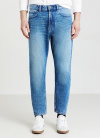 Calliope CROPPED - Jeans Tapered Fit - blu denim medio