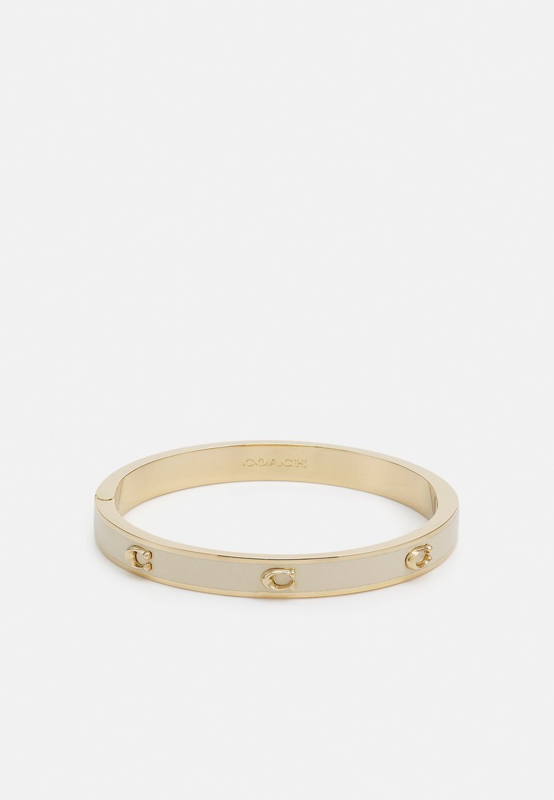 Coach PEGGED HINGED BANGLE Bracelet goldcoloured/chalk/gold