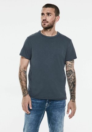 Street One MEN FLAMMGARN - T-Shirt basic - blau