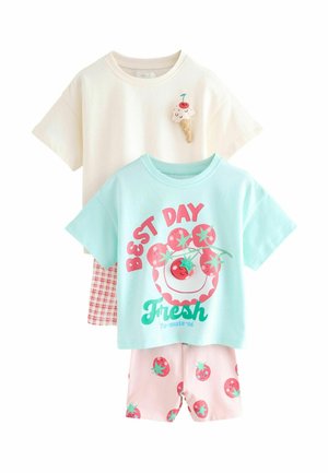 REGULAR FIT -  SET 2 PACK - Kratke hlače - red picnic