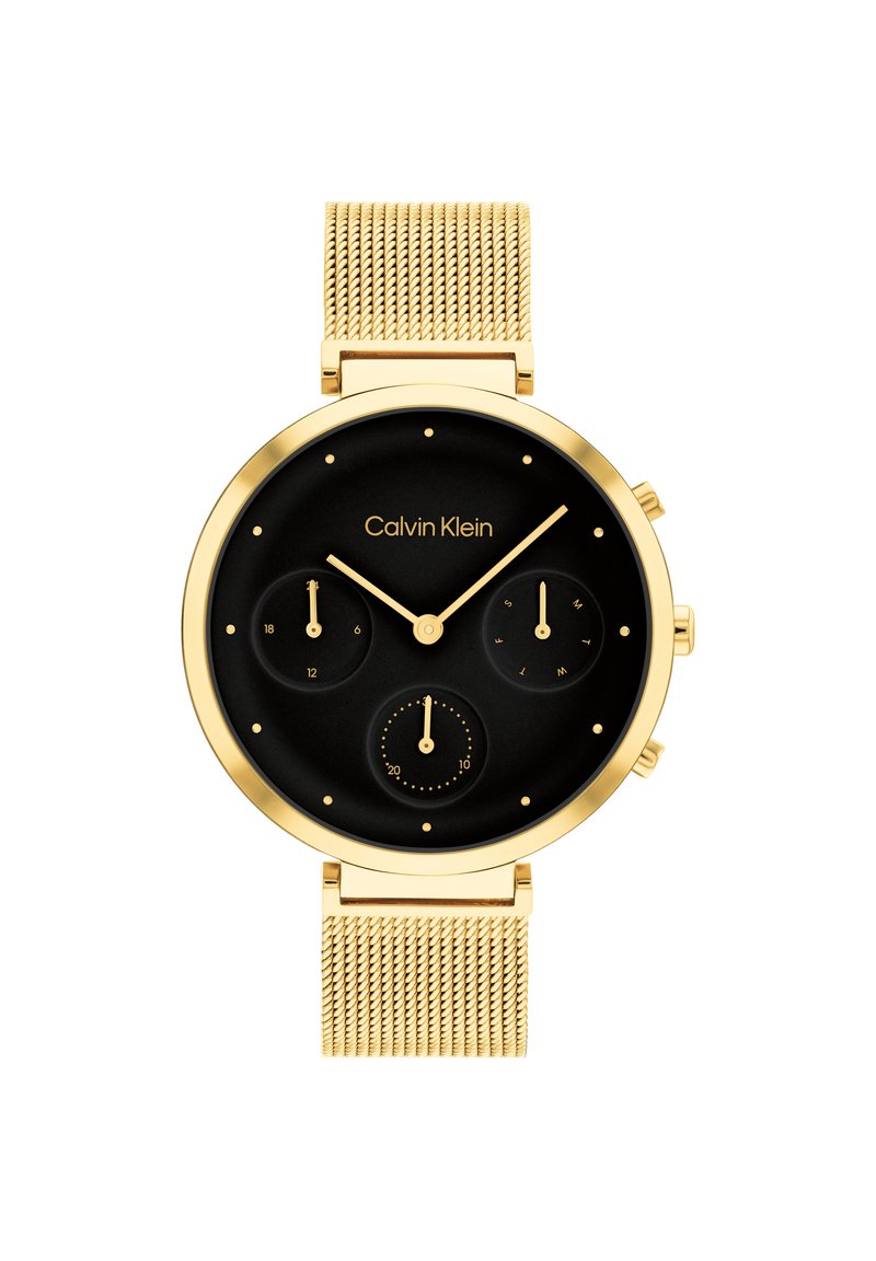 Calvin Klein DAMENUHR TIMELESS - Chronograph - gold-coloured/black/gold-coloured
