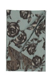 FRAAS FLORAL CASHMINK - MADE IN GERMANY - Sciarpa - misty blue