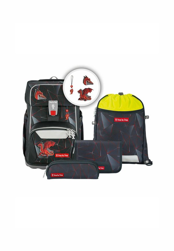 SET 5-TEILIG – Schulranzen Set – dragon drako