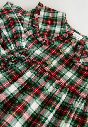 Next REGULAR FIT - LONG SLEEVE - Vestido camisero - red green check