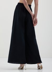 Calliope PANTALONE IN LINO - Gonna lunga - nero