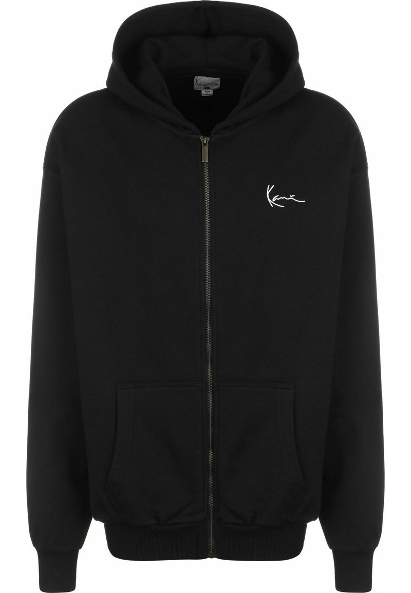 Karl Kani - HOODED CHEST SIGNATURE ESSENTIAL - Užtrauktuku užsegamas treningas - black, Padidinti