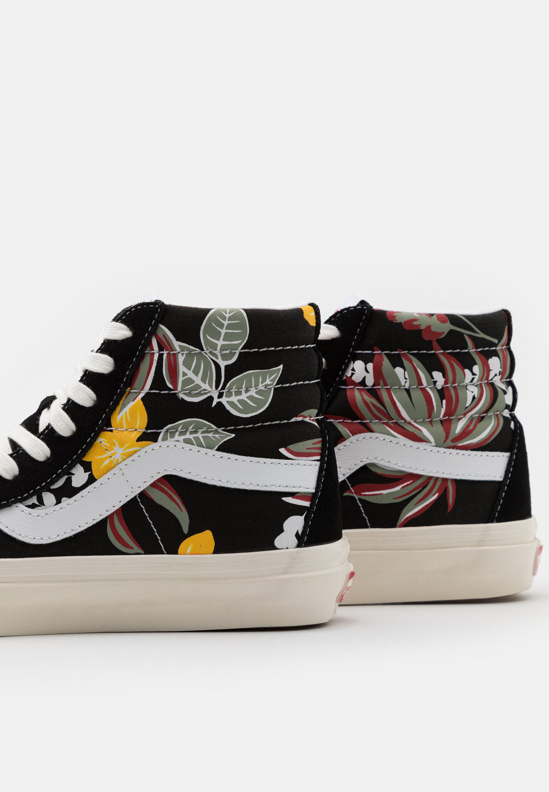 black yellow red vans