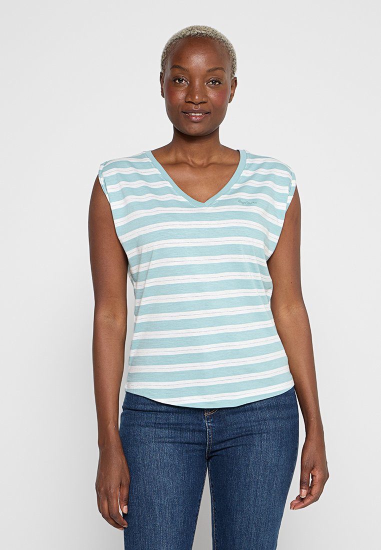 Pepe Jeans T-shirt print lichtblauw
