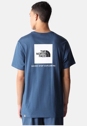The North Face Fine Tee Print T Shirt White Black Black Zalando De