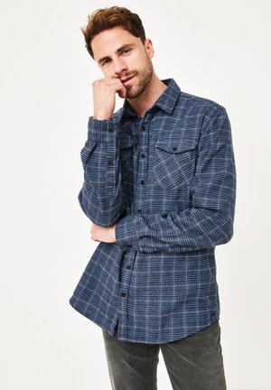 KARIERTES REGULAR FIT - Shirt - mid blue