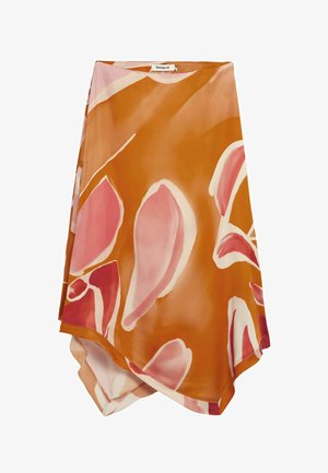 Desigual, ASYMMETRIC PETAL - Maxi sukně - orange