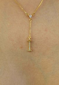 Be Sunset INITIAL ALPHABET LETTER I  - Kaelakee - gold coloured