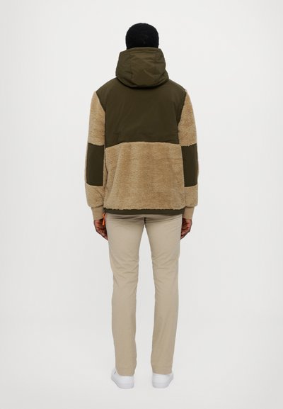 Polo Ralph Lauren PILE FLEECE HYBRID HOODIE - Jakna iz flisa - desert khaki multi