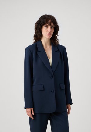 Good American LUXE SUITING BOYFRIEND - Κοντό παλτό - new navy