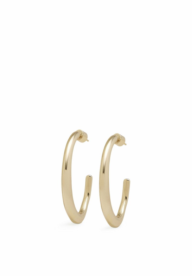 Massimo Dutti THIN HOOP - Náušnice - gold coloured