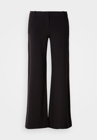 LOW FLARED SUIT TROUSERS - Püksid - black
