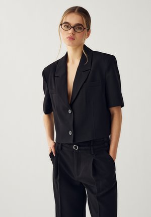 LEANNE CROP - Blejzer - black