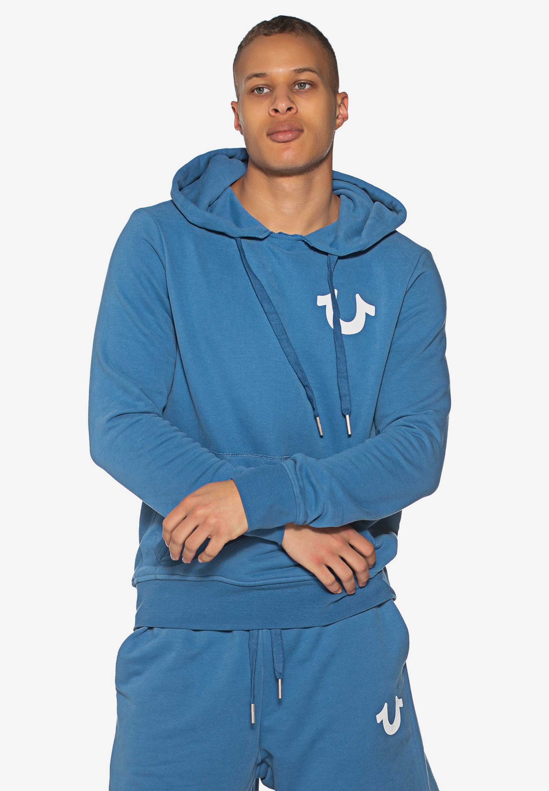 royal blue true religion hoodie