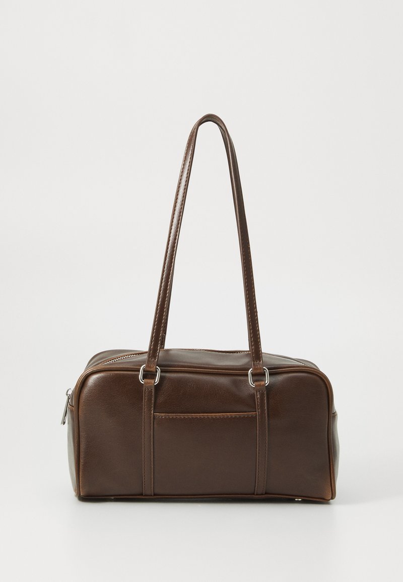 Gina Tricot - SMALL BOWLING BAG - Rankinė - dark brown, Padidinti