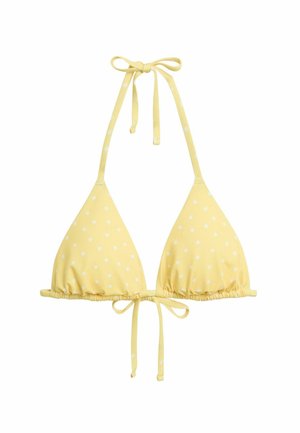 Kappahl, PADDED TRIANGLE BIKINI TOP - Bikinitop - yellow