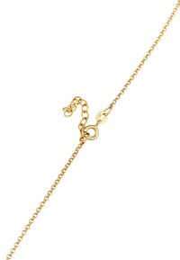 Guld kæde halskæde med et delikat linkdesign, justerbar længde med en lobster clasp-lukning og en lille forlængerkæde for bedre pasform.