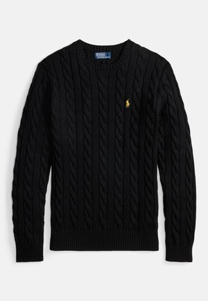 LUNAR NEW YEAR CABLE-KNIT COTTON SWEATER - Džemper - black