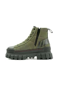 REVOLT HI ARMY - Bottines à plateau - olive night