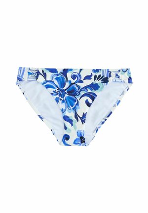 HIGH LEG - Bikini-Hose - white/blue porcelain
