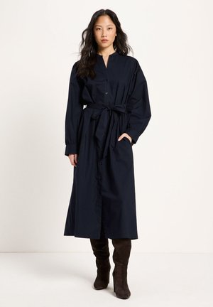 LANIUS, KLEID MIT KRÄUSELN - Blusenkleid - midnight