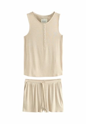 Next REGULAR FIT  SET  - Komplet pižame - oatmeal