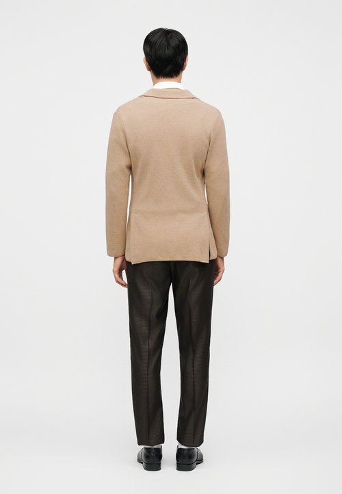 Veste/Blazer Homme LARDINI - Marron, Mélange Laine/Coton/Lin - Modèle 3 En 1, Taille Standard (Neuf Avec étiquettes)