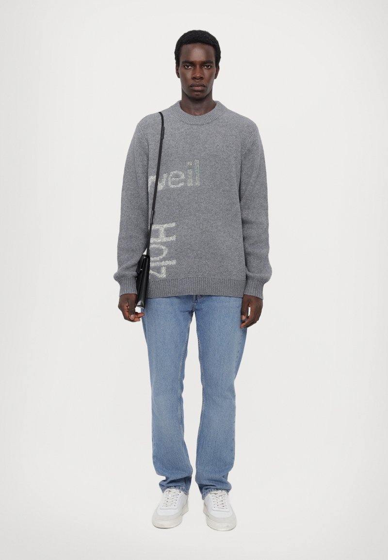 Holzweiler - HAZA LOGO CREW UNISEX - Strikkegenser - grey mix, Forstørre