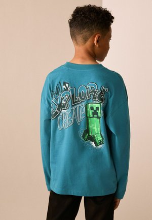 Next, REGULAR FIT - LONG SLEEVE MINECRAFT T-SHIRT - Top s dlhým rukávom - teal blue