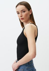 Jimmy Key SLIM FIT HALTER NECK BASIC - Top - black