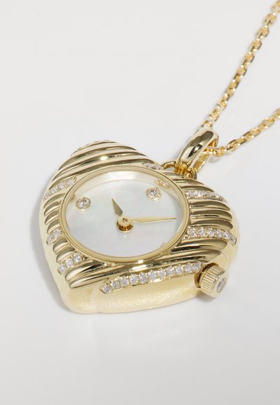 Yvonne Leon PENDENTIF HORLOGE CŒUR - Κολιέ - yellow  gold-coloured