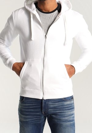 Sudadera con cremallera - white