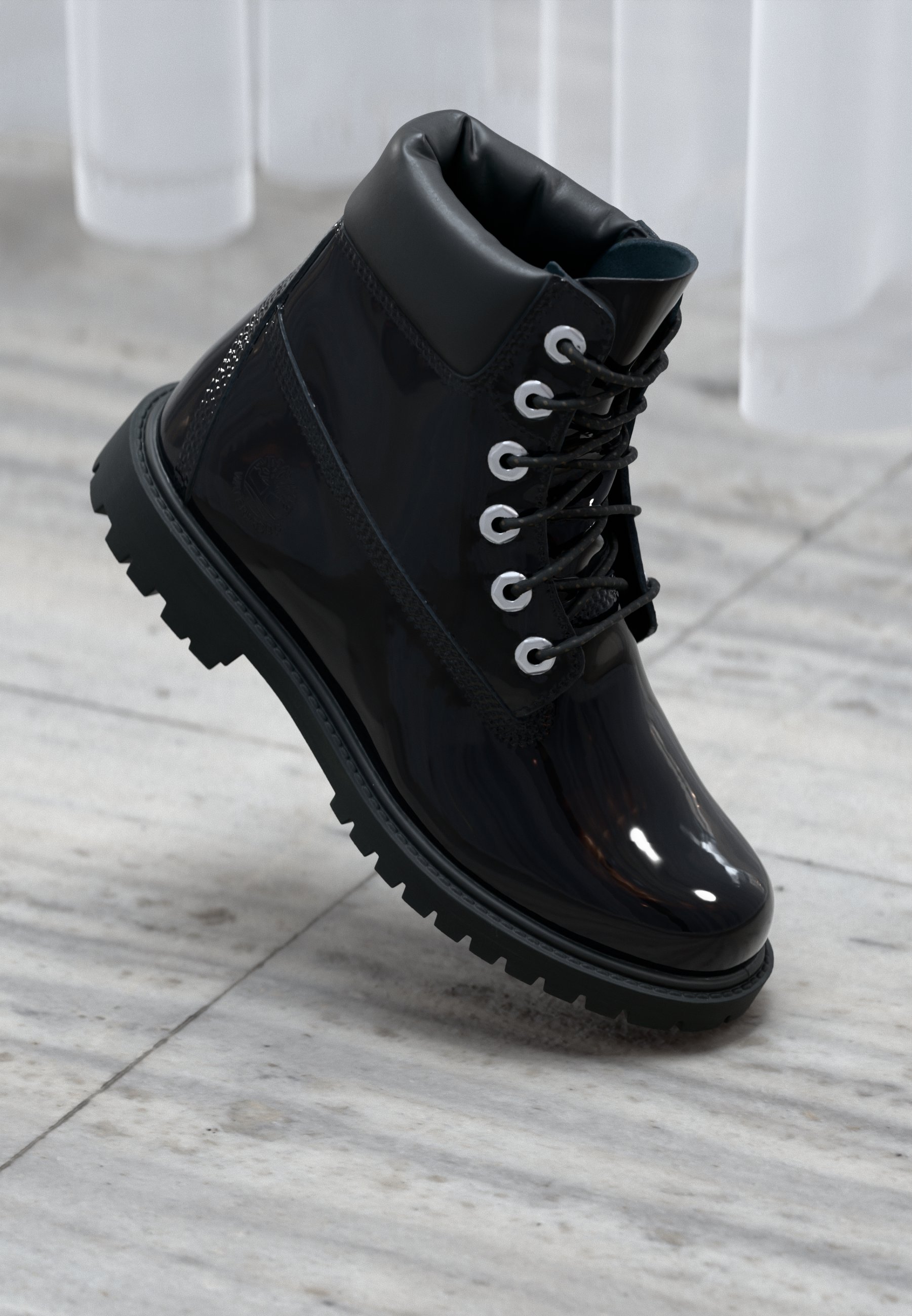 Bottes Noires à Talons Plats - Taille 37, Tige 40 Cm, Cuir, Occasion